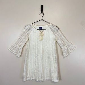 Route 66 Girls White Lace Dress/Tunic L (10/12)